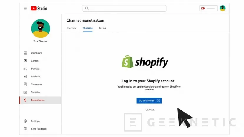 Geeknetic YouTube permitirá a los creadores vender productos directamente a través de una colaboración con Shopify 1