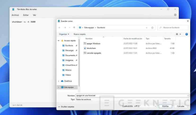 Geeknetic Cómo Programar el Apagado de Windows 11 3