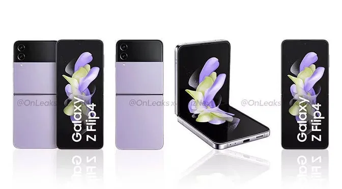 Geeknetic Official renders of the Galaxy Z Flip 4 are leaked before its launch