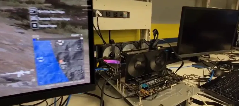 Geeknetic Ryan Shrout muestra en Twitter una GUNNIR Intel Arc A380 en los laboratorios de Intel en USA 1