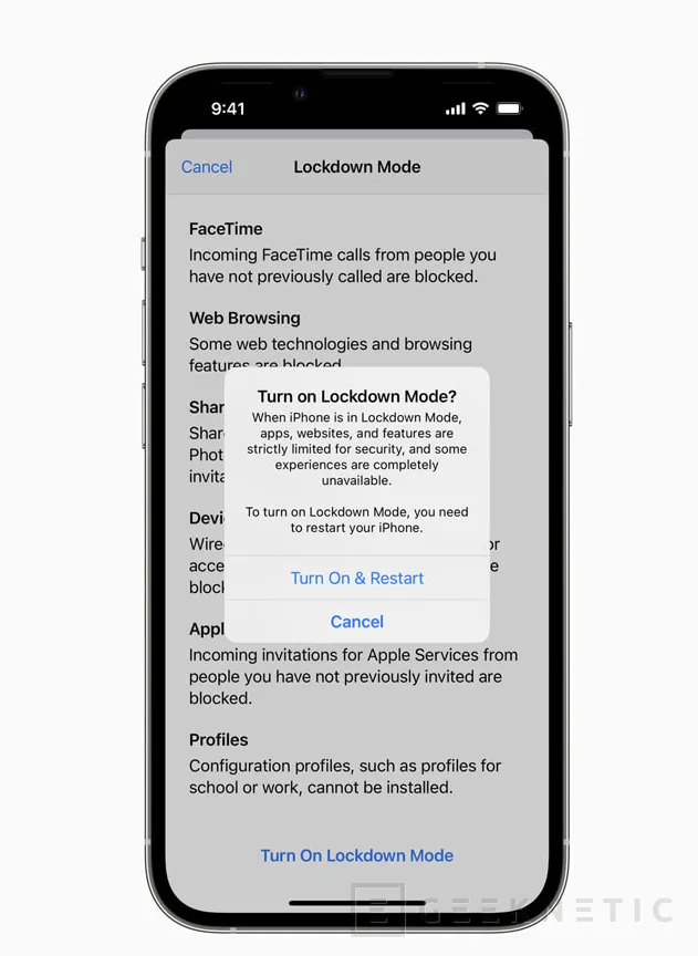 Geeknetic iOS 16 integrará el &quot;Lockdown Mode&quot; para proteger a los usuarios de iPhone de spyware como Pegasus 2