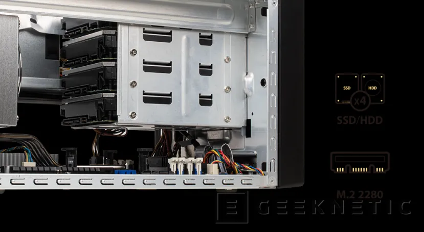Geeknetic El barebone Shuttle SW580R8 se puede adquirir con procesadores Xeon y viene con 4 puertos LAN y 4 slots 3.5&quot; 2