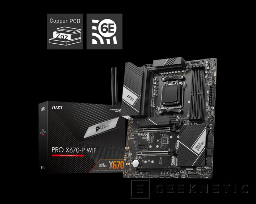 Geeknetic MSI ha publicado las especificaciones de algunas placas con chipset X670 y X670E para los AMD Ryzen 7000 Series 6
