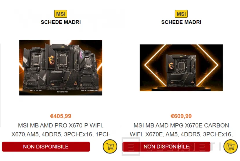 Geeknetic Listadas dos placas MSI con chipset X670 y X670E desde los 374 euros 2