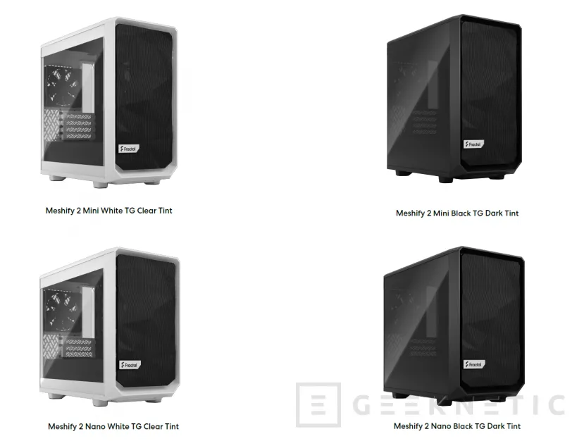Geeknetic Fractal Design reduz as caixas Define 7 e Meshify 2 7 para tamanhos Mini e Nano