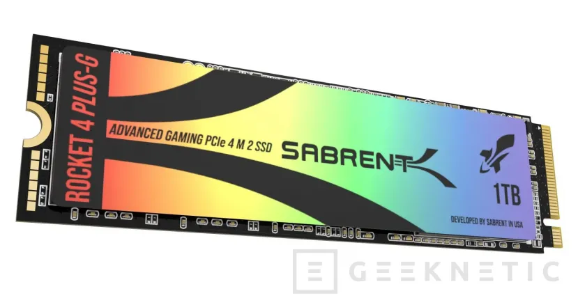 Geeknetic Nuevo SSD Sabrent Rocket 4 Plus G PCIe 4.0 de hasta 7 GB/s y firmware optimizado para juegos 1
