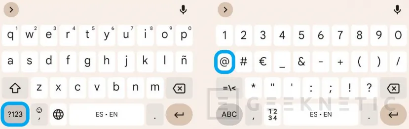 Geeknetic Cómo poner la Arroba (@) en tu teclado 4