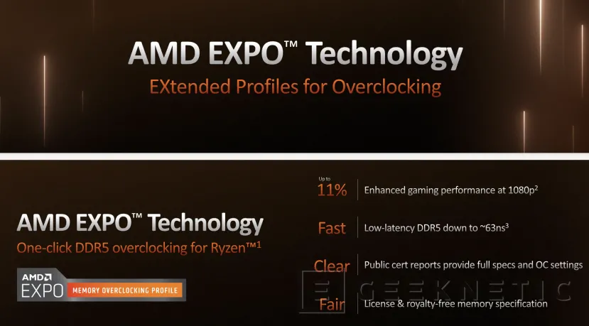 Geeknetic Los perfiles de Overclock de DDR5 AMD EXPO se estrenarán con el socket AM5 y los Ryzen 7000 1