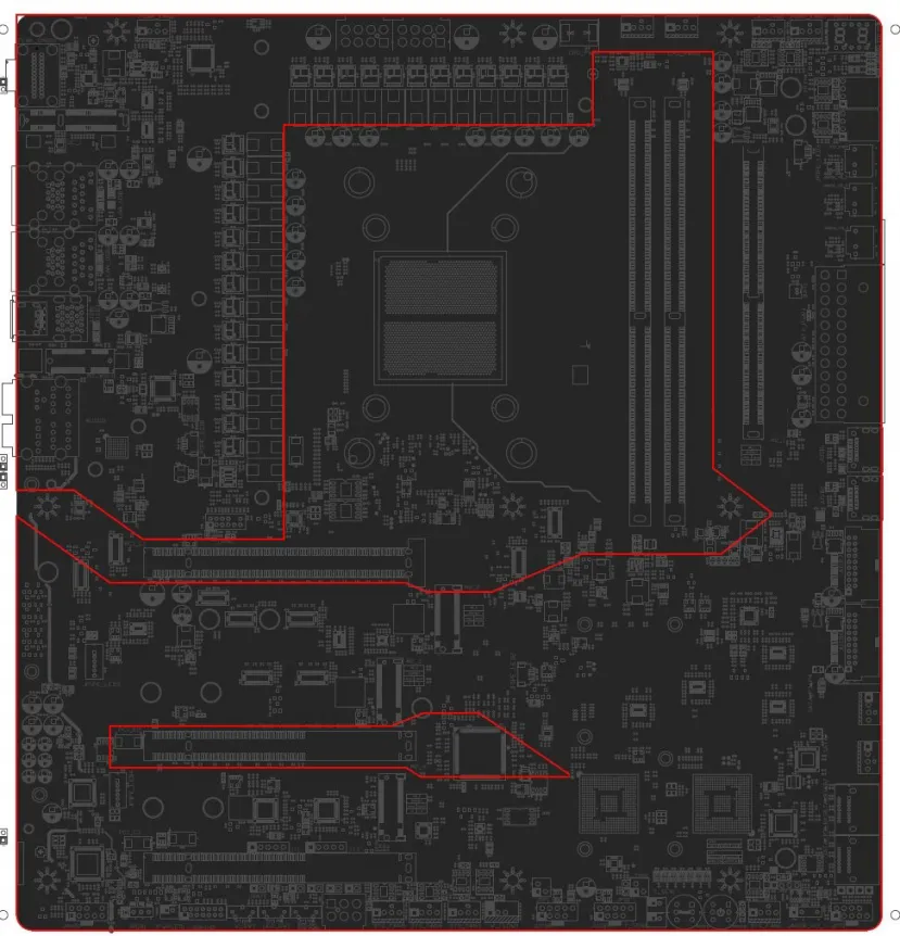 Geeknetic El diseño PCB de la ASUS Crosshair X670E APEX también ha sido filtrado 1