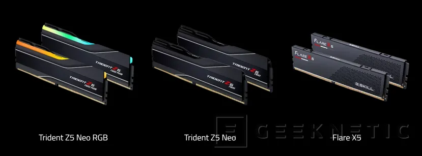 Geeknetic G.Skill lanza las memorias DDR5 Trident Z5 Neo y Flare X5 con perfiles AMD EXPO 2
