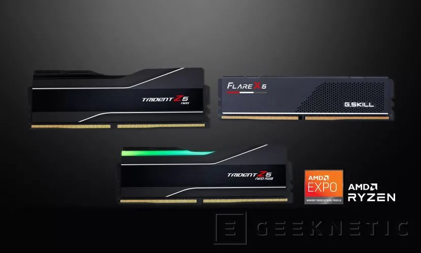 Geeknetic G.Skill lanza las memorias DDR5 Trident Z5 Neo y Flare X5 con perfiles AMD EXPO 1