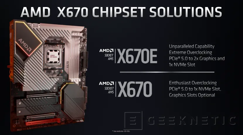 Geeknetic AMD ha mostrado hoy las características de las nuevas placas base para CPUs Ryzen 7000 3