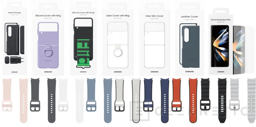 Geeknetic Se filtran todos los renders de los Samsung Galaxy Z Fold4, Z Flip4, Watch5 y Buds2 Pro 6