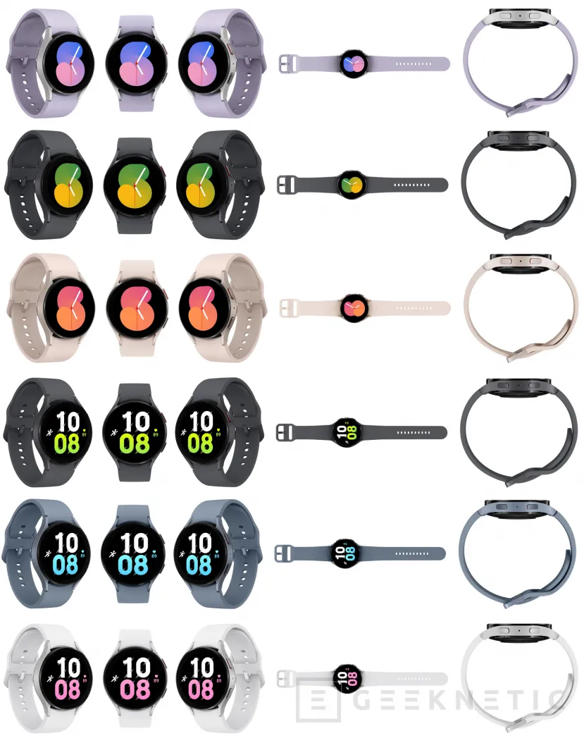 Geeknetic Se filtran todos los renders de los Samsung Galaxy Z Fold4, Z Flip4, Watch5 y Buds2 Pro 3