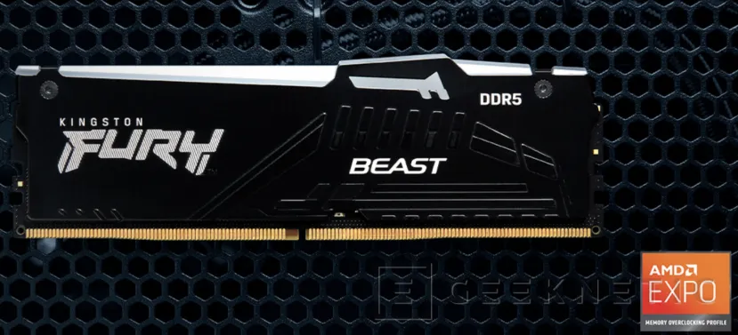 Geeknetic Kingston añade la tecnología AMD EXPO y sube hasta 6.000 MHz sus módulos DDR5 FURY Beast 1