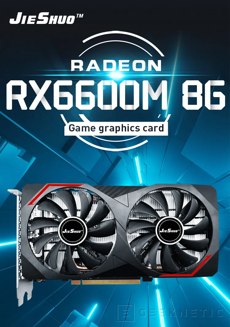 Geeknetic Vistas en AliExpress tarjetas gráficas para equipos de escritorio con GPU AMD Radeon RX 6600M 2