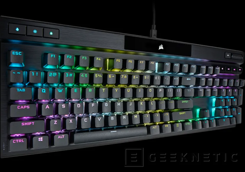 Geeknetic CORSAIR lanza el teclado K60 PRO TKL y renueva el K70 PRO OPX ambos con interruptores óptico-mecánicos 5
