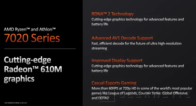 Geeknetic AMD lanza sus procesadores Ryzen y Athlon 7020 Series con núcleos Zen 2 y gráficos RDNA 2 para portátiles económicos 7
