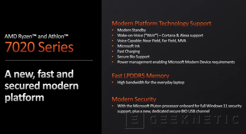 Geeknetic AMD lanza sus procesadores Ryzen y Athlon 7020 Series con núcleos Zen 2 y gráficos RDNA 2 para portátiles económicos 6