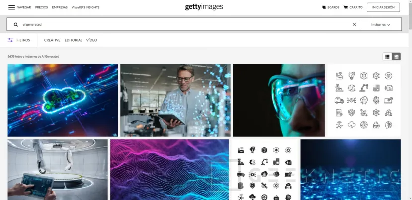 Geeknetic Getty vai banir a venda de imagens geradas por inteligência artificial