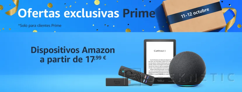 Geeknetic Amazon prepara nuevas ofertas para miembros Prime los días 11 y 12 de octubre 1