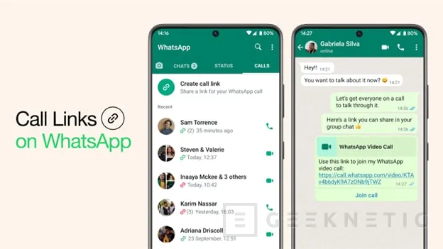 Geeknetic WhatsApp lanza una característica de enlaces de llamada compartibles 1