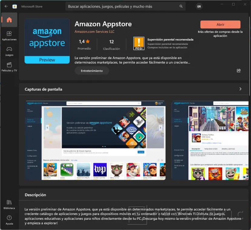 Geeknetic Ya están disponibles en España las aplicaciones Android en Windows 11 desde la Amazon Appstore 1