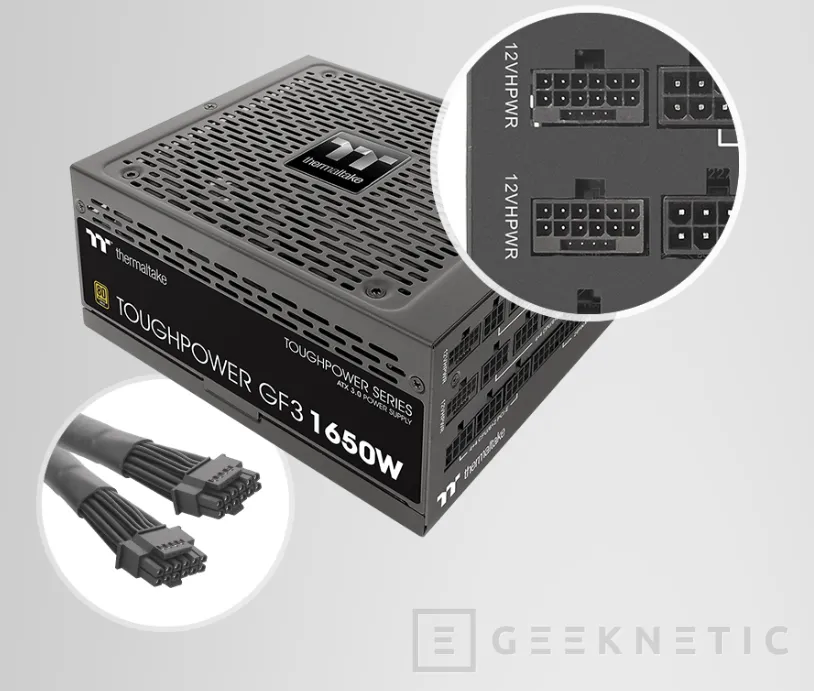 Geeknetic Thermaltake Toughpower GF3: Hasta 1.650 W de fuente modular con conectores PCIe 5.0 3