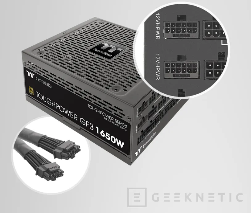 Geeknetic Thermaltake Toughpower GF3: Up to 1,650W modular power supply with PCIe 5.0 connectors 3