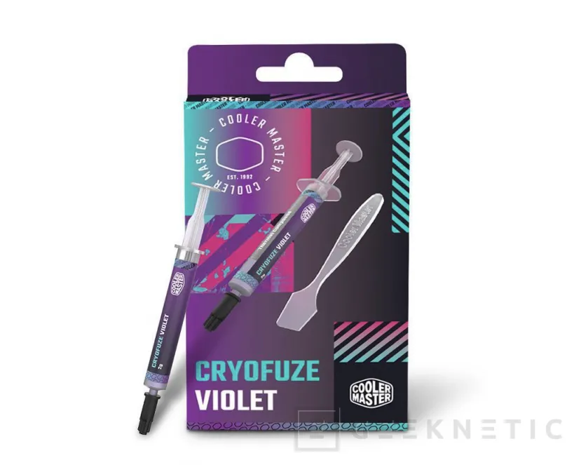 Geeknetic La pasta térmica Cooler Master CryoFuze Violet llega con una conductividad de 12,6W/mK y un llamativo color violeta 1