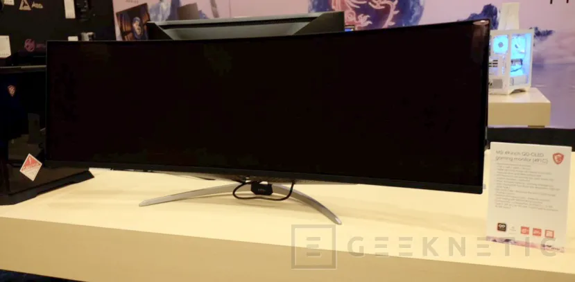 Geeknetic MSI 491C: Monitor Super Ultrapanorámico de 49&quot; con panel QD-OLED y 240 Hz 1