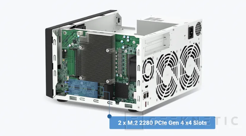 Geeknetic Nuevo NAS de QNAP TVS-h874 con hasta un Intel Core i9 12 Gen y 64 GB de memoria DDR4 2