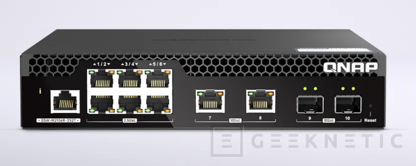 Geeknetic El nuevo QNAP QSW-M2106R-2S2T es un Switch con conectividad de 10 GbE y configuración vía Web 1