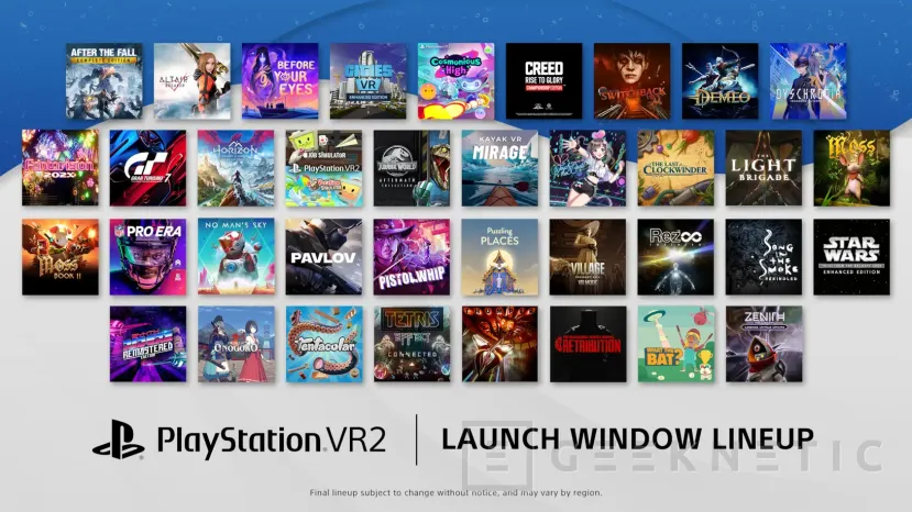 Geeknetic Las PlayStation VR2 contarán con más de 30 juegos en un mes desde su lanzamiento 1