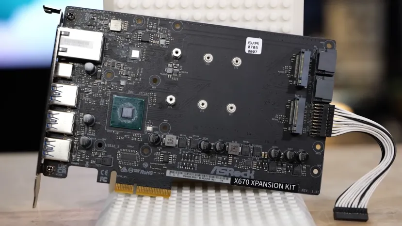 Geeknetic ASRock ha desarrollado una tarjeta de expansión PCI que puede convertir una placa B650 en una X670 3