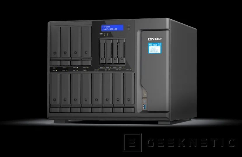 Geeknetic QNAP presenta el NAS TS-1655 con hueco para 16 unidades de disco y CPU Intel de 8 núcleos 1
