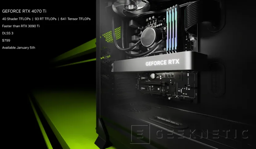 Geeknetic NVIDIA lanza la GeForce RTX 4070 Ti 3