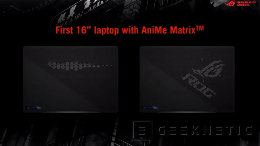 Geeknetic Los renovados ASUS ROG ZEPHYRUS incluye carcasa AniMe Matrix y pantallas ROG NEBULA 2