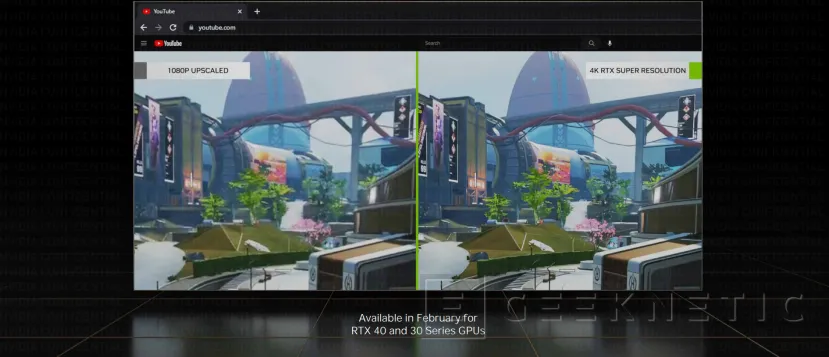 Geeknetic NVIDIA RTX Video Super Resolution nos permitirá reescalar vídeo mediante IA en Chrome y Edge 1