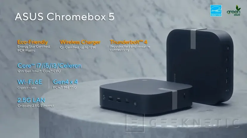 Geeknetic Nuevos MiniPCs ASUS Chromebox con cargador inalámbrico integrado y ExpertCenter con diseño fanless 2