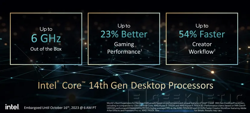 Geeknetic Los nuevos procesadores Intel Core Raptor Lake Refresh alcanzan los 6 GHz y soportan overclock con IA 6
