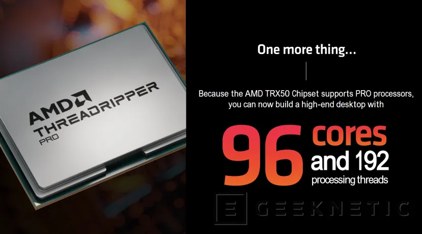 Geeknetic Los AMD Threadripper 7000 y PRO 7000 renuevan la gama HEDT y de Workstations con hasta 96 núcleos Zen 4 4