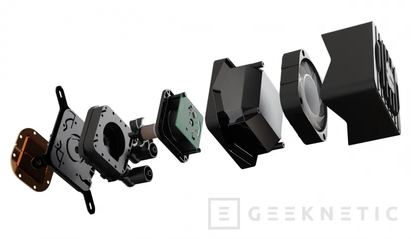 Geeknetic Ya disponible las nuevas RL ENERMAX LIQMAXFLO con radiador de 38 mm de grosor y ventilador de 60 mm en la bomba 3