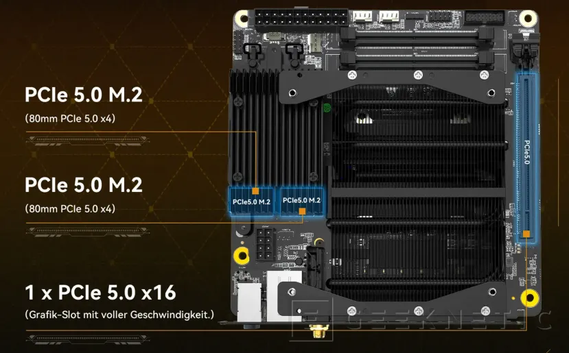 Geeknetic Minisforum lanza la placa Mini ITX BD770i con un AMD Ryzen 7 7745HX, PCIe 5.0 16x y dos ranuras para SSD 2