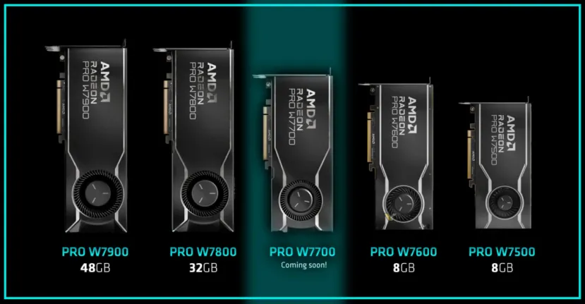 Geeknetic AMD lanzará pronto la Radeon PRO W7700 que incluye 16 GB de VRAM y disipador de turbina 2