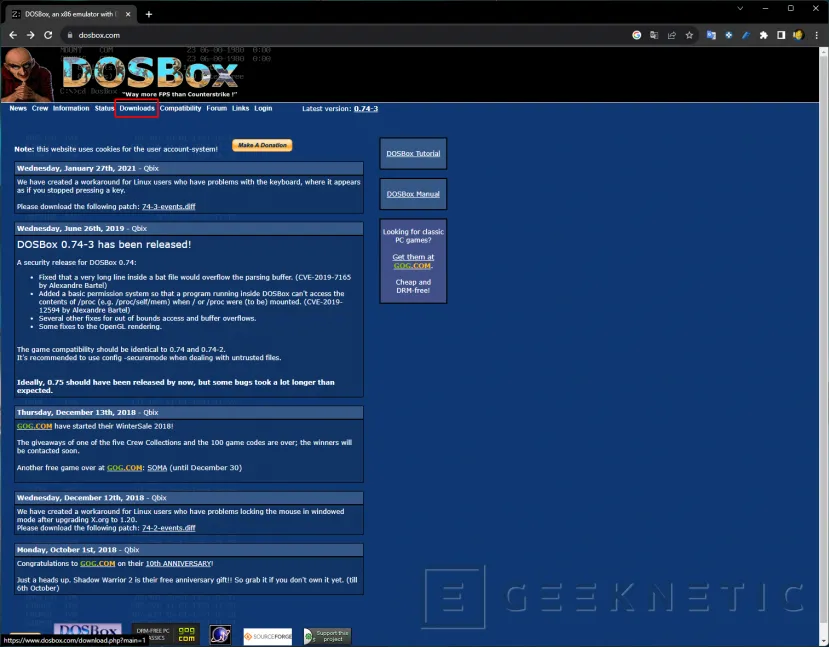 Geeknetic Cómo Jugar a Juegos Retro  de MS-DOS con DOSBox 4