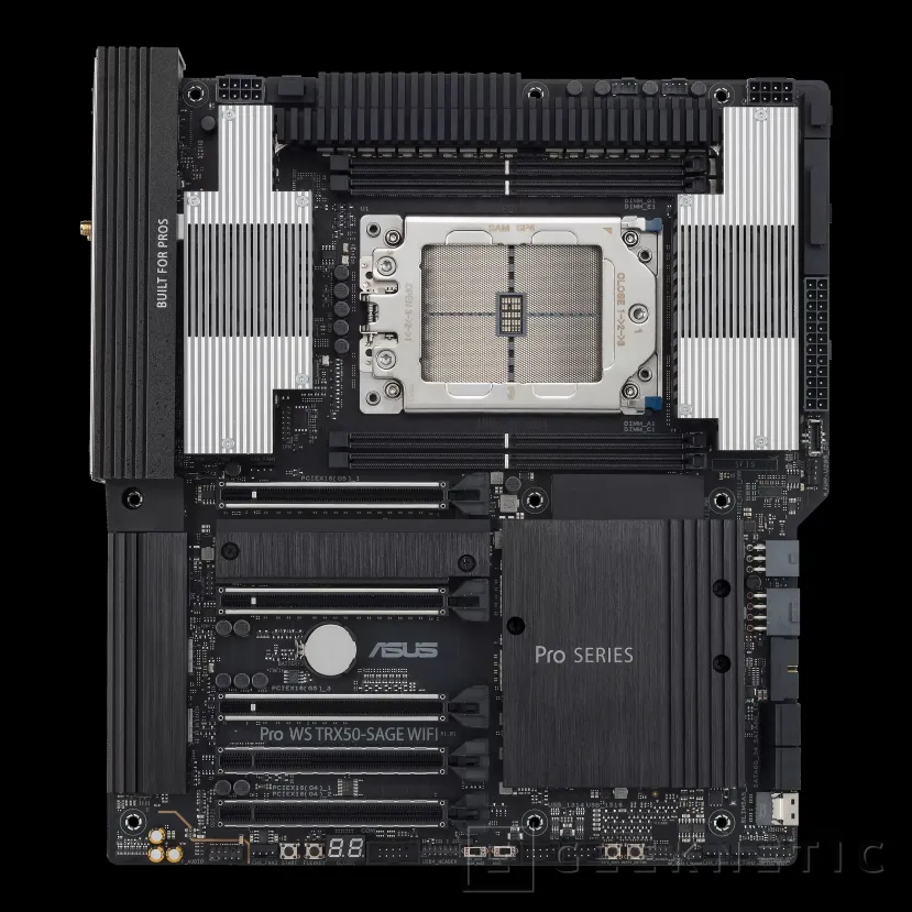 Geeknetic ASUS ha lanzado la placa Pro WS TRX50-SAGE Wifi para los nuevos AMD Threadripper con un diseño de 36 fases 1