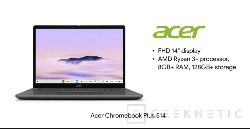 Geeknetic Google anuncia los Chromebook Plus con hardware más potente y aceleración IA 2