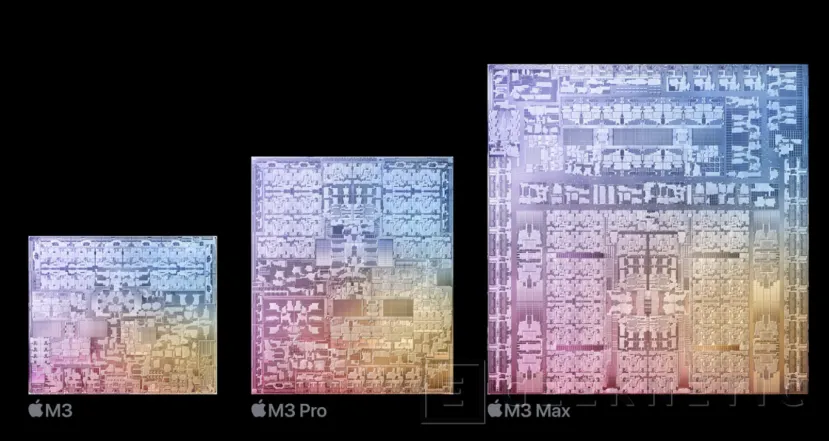 Geeknetic Apple M3, M3 Pro y M3 Max a 3 nanómetros. Así es la respuesta al Snapdragon X Elite  2