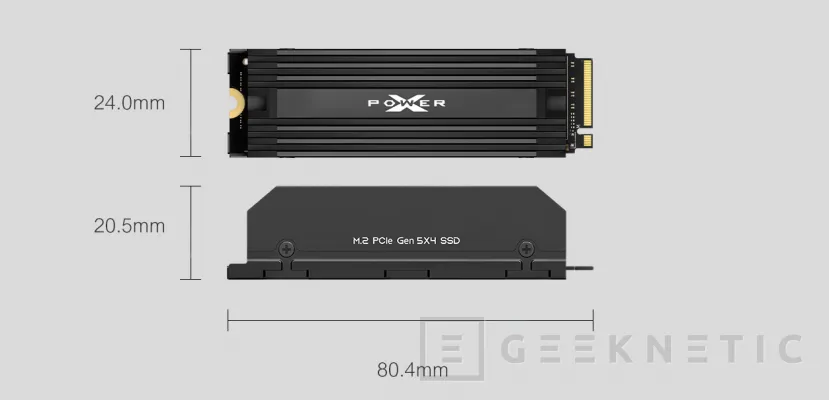 Geeknetic Silicon Power presenta su unidad Xpower SX80 compatible con PCIe 5.0 y hasta 10.000 MB/s de lectura/escritura 2